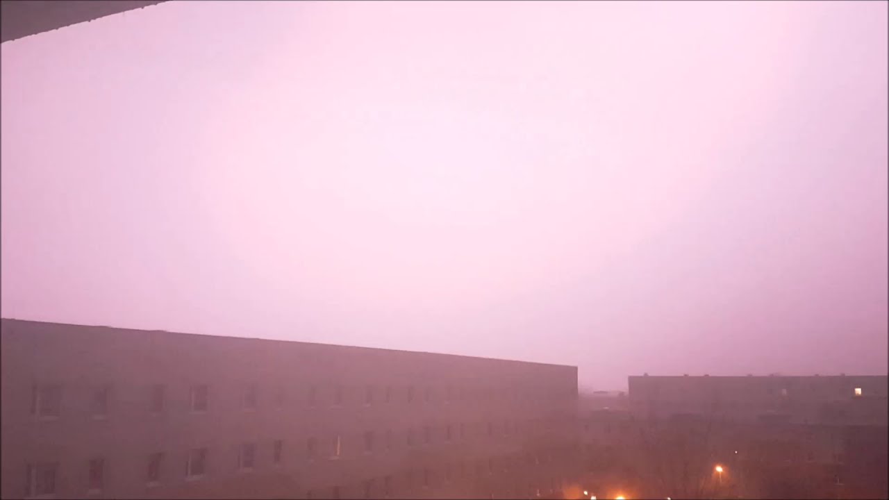 Gewitter über Magdeburg am 4.04.18 mit Monster Shelf Cloud
