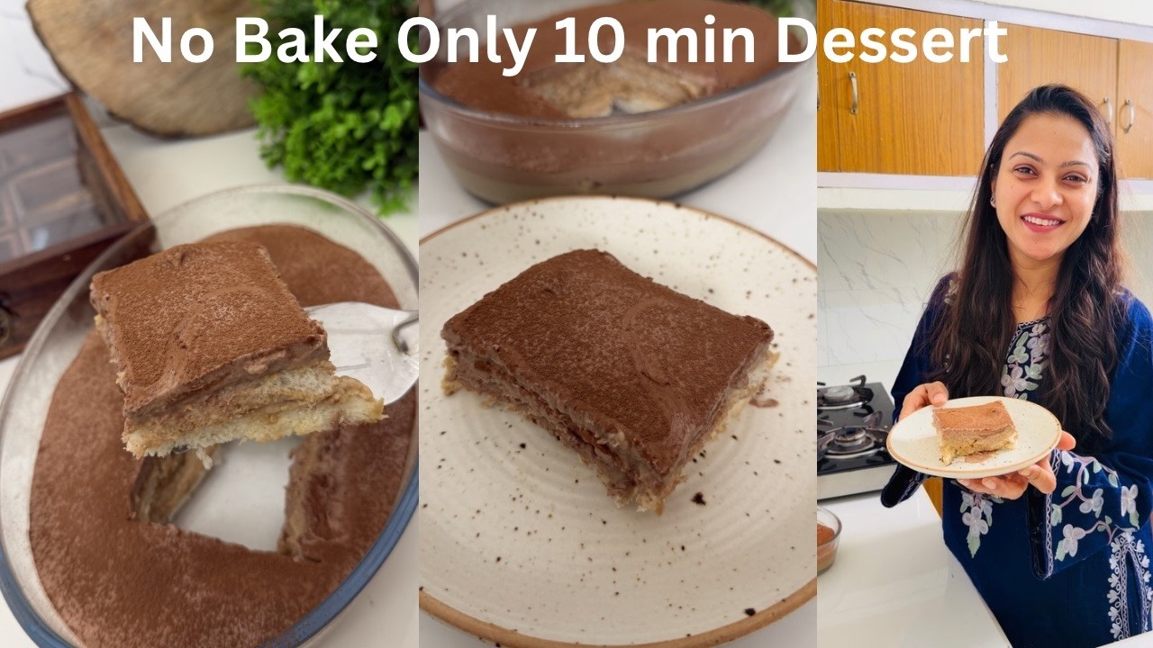 No bake Just 10 Min Dessert | Coffee Chocolate Dessert | Coffee Chocolate Cake