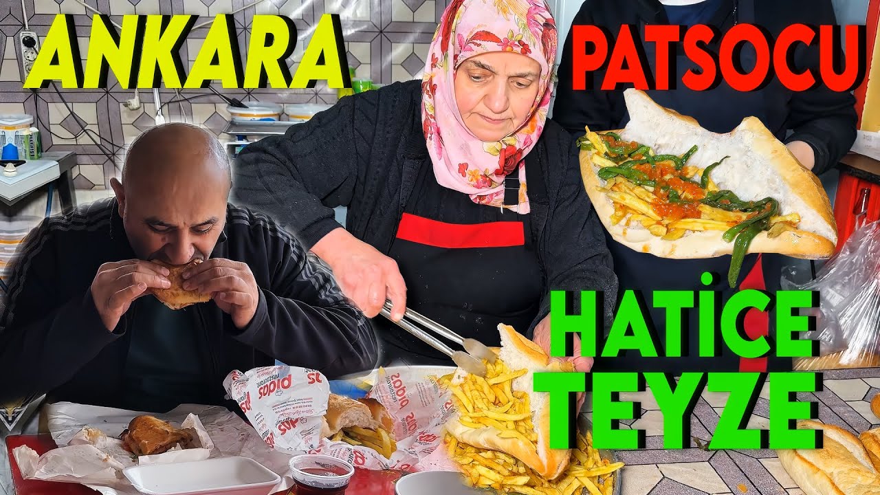 100 TL’lik Patso Ekmeğe Sığmıyor! Patsocu Hatice Teyze’de Lezzet Şöleni  #yemek #patateskızartması