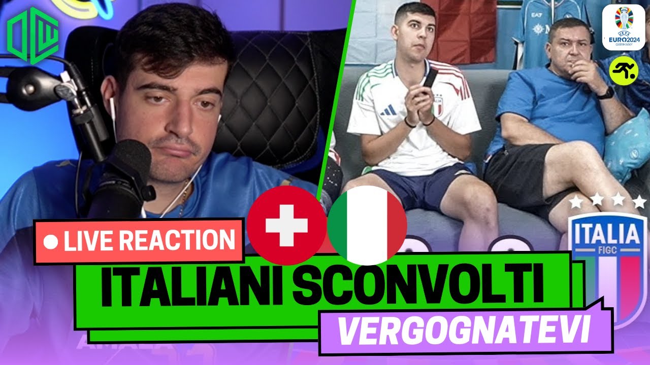SVIZZERA-ITALIA 2-0 LIVE REACTION | 