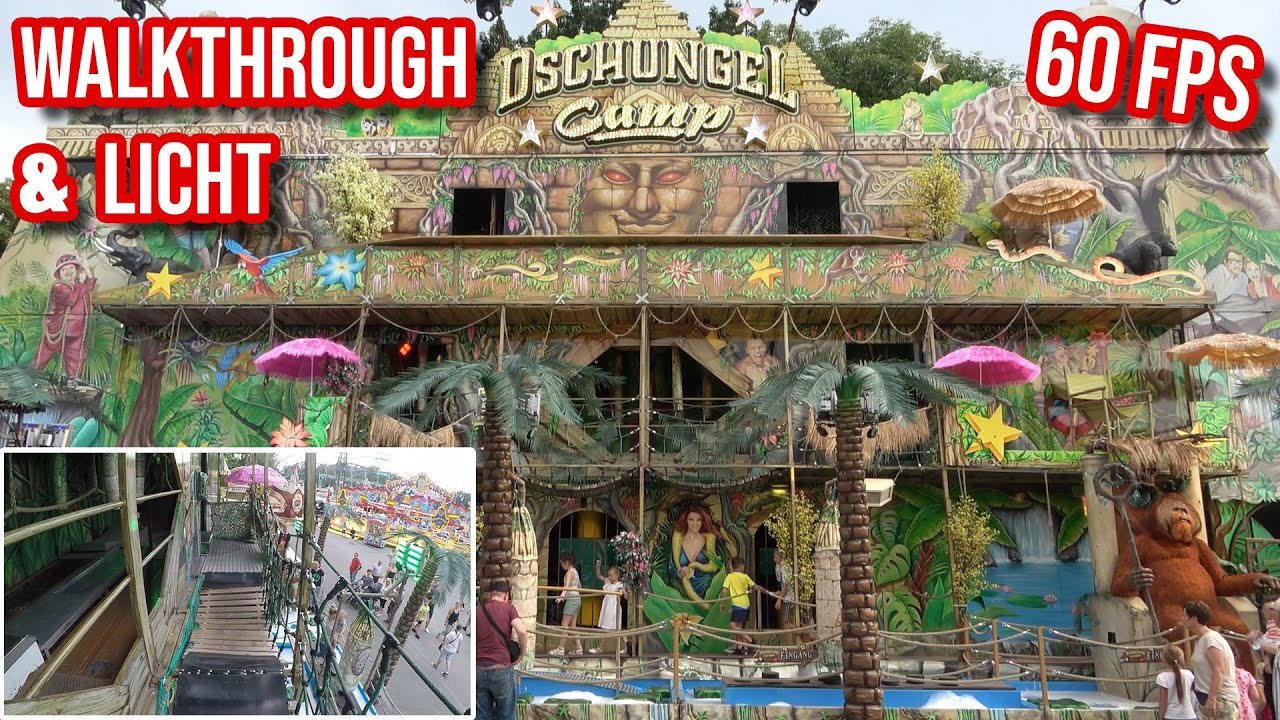 Dschungel Camp (Agtsch) - Walkthrough/Onwalk & Licht [POV | 60 fps] - Cranger Kirmes 2022