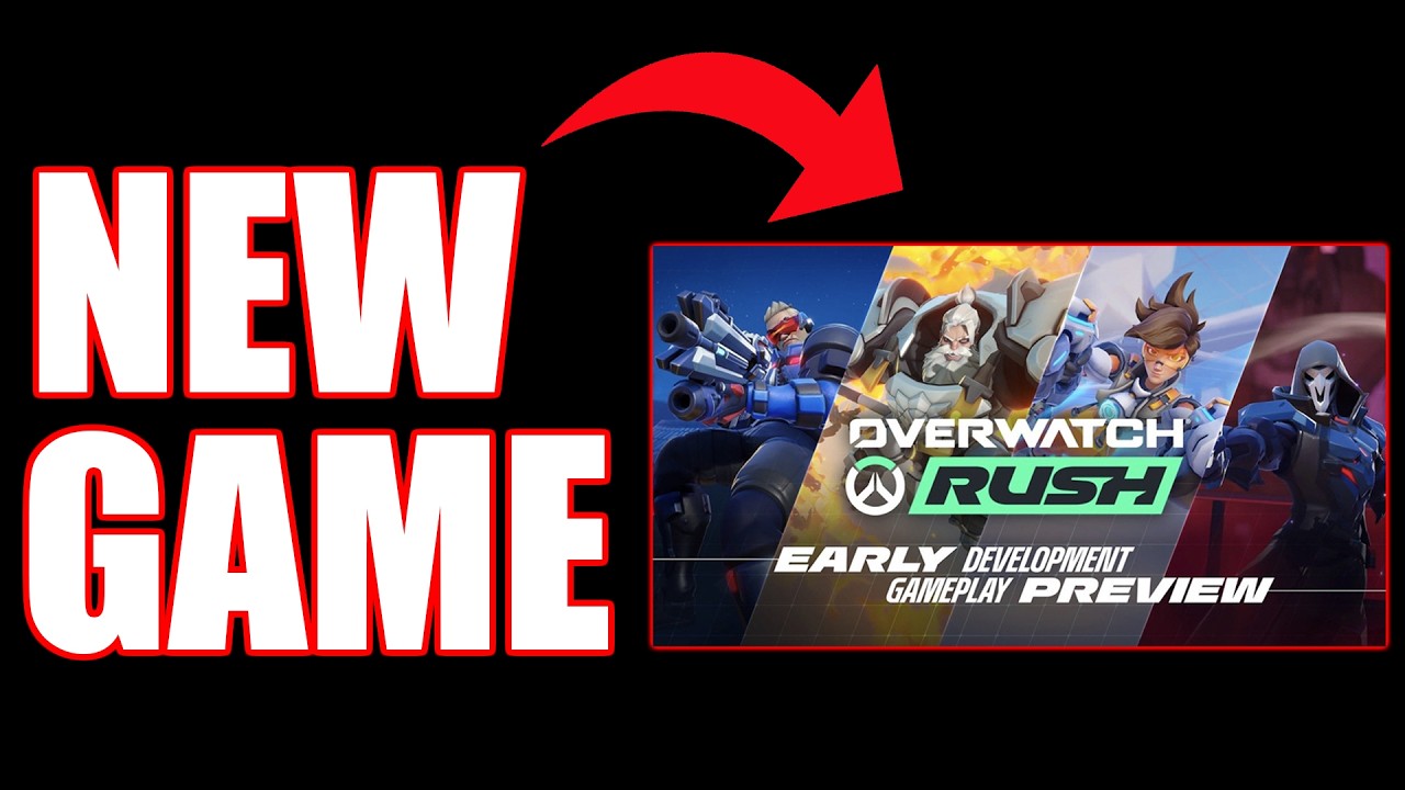 NEW OVERWATCH GAME! OVERWATCH: RUSH LIVE REACTION!