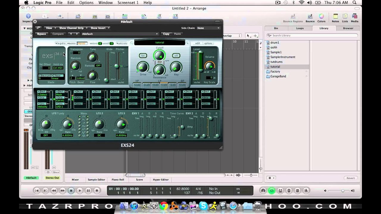 Logic for Beginners: How to sample in Logic pro 9