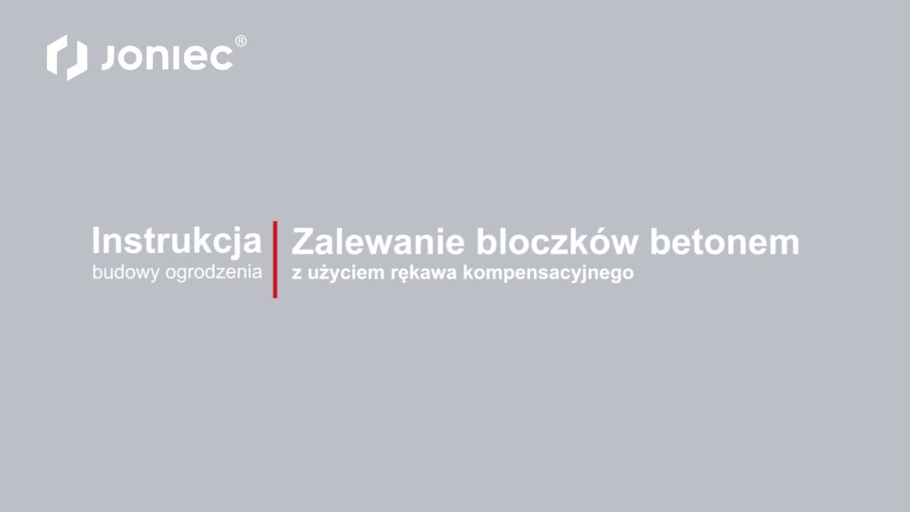 JONIEC ROMA   zalewanie z użyciem rękawa kompensacyjnego