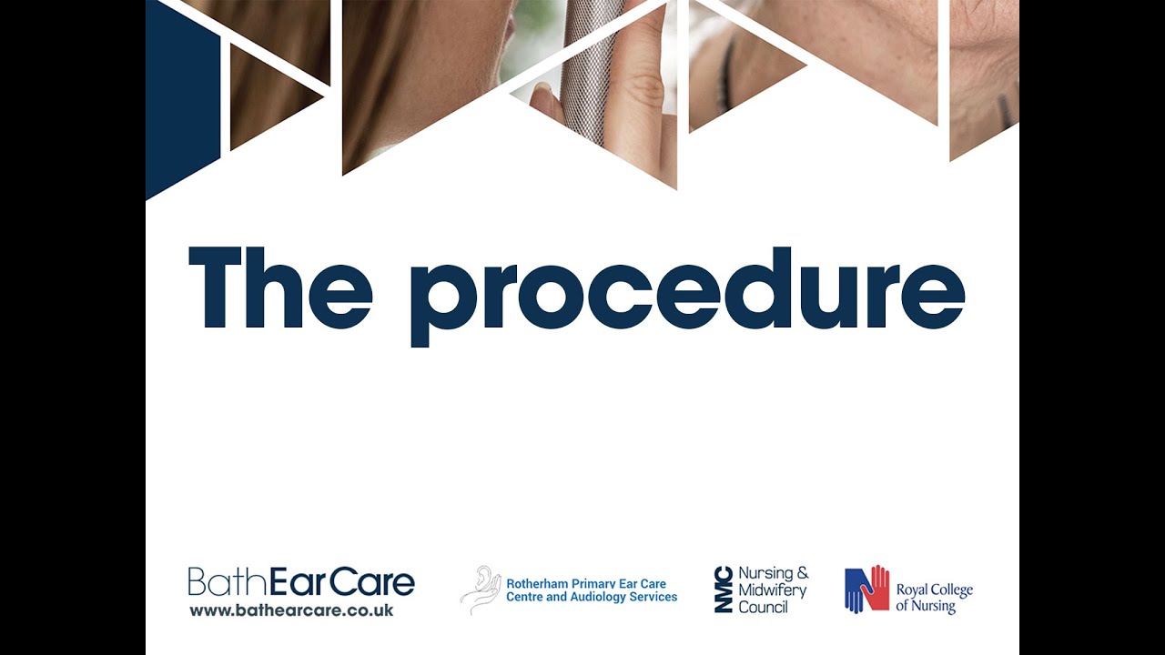 The procedure of ear wax removal by microsuction. Bath Ear Care