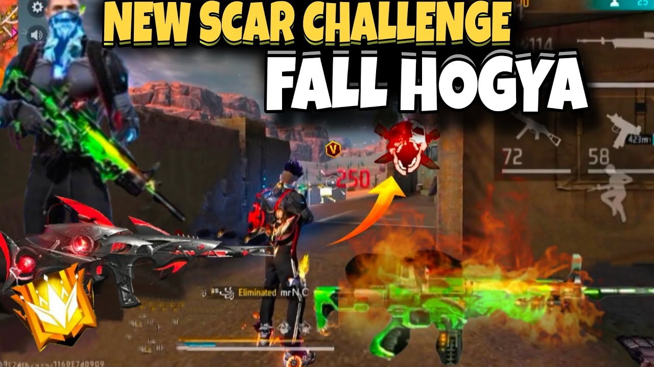 NEW SCAR CHALLENGE IN FULL MAP🗾 || SCARE CHALLENGE FALL HO GAYA || @07gamervai1