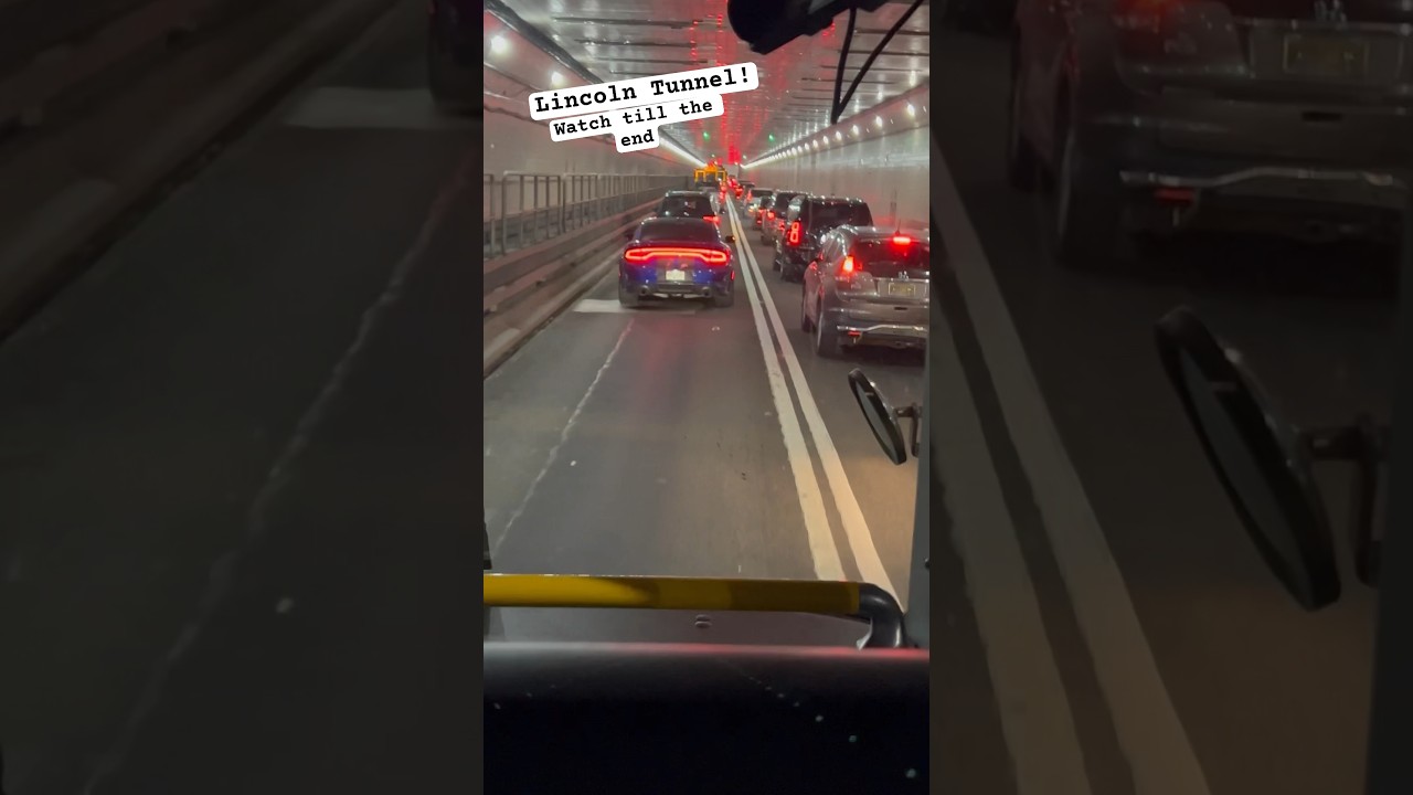 Lincoln Tunnel! #lincoln #tunnel #onthebus #youtubeshorts