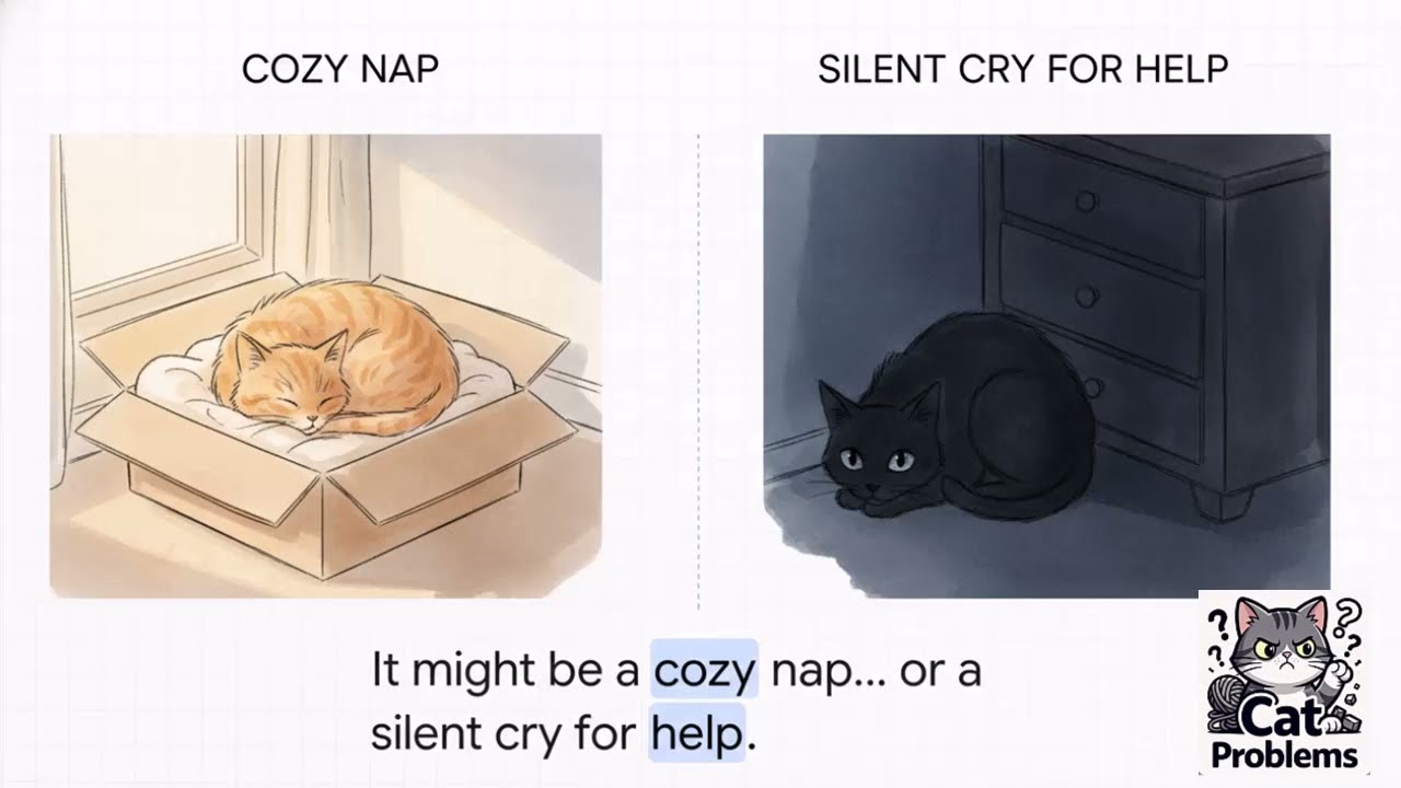 Cat Hiding ALARM  Stress vs Sickness + Safe Bunker Guide! 🐱🕳️ | Cat Care Coach