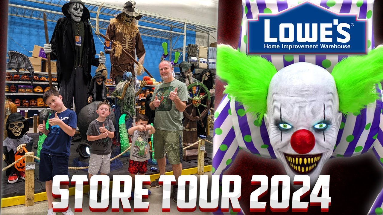 Экскурсия по магазину Lowes к Хэллоуину 2024 | Все аниматроники к Хэллоуину на выставке!