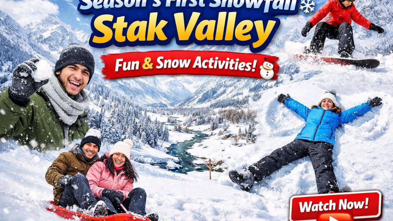 Stak Valley Skardu…Life & Activities in Mountain Valleys after Heavy Snowfall 