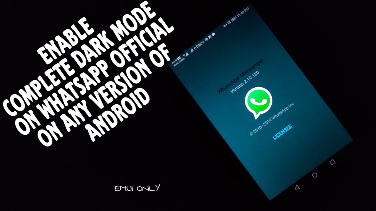 Enable dark mode on whatsapp official #whatsapp #darkmode