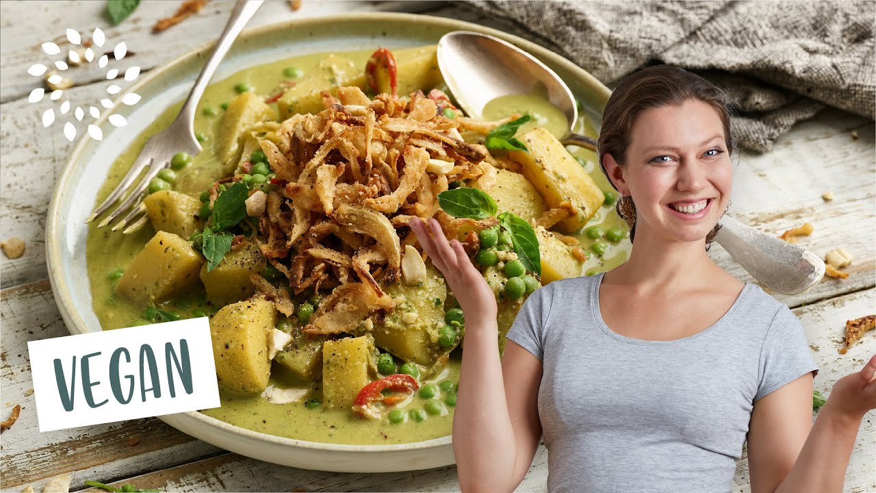 Herrliches Kartoffel-Gericht an cremiger Cashew-Sauce