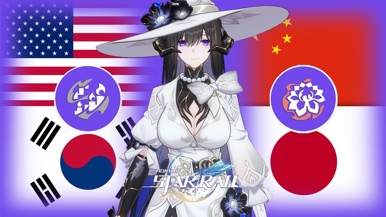 The Dahlia Voice in 4 Different Languages (Skills & Ultimate) | Honkai: Star Rail The Dahlia