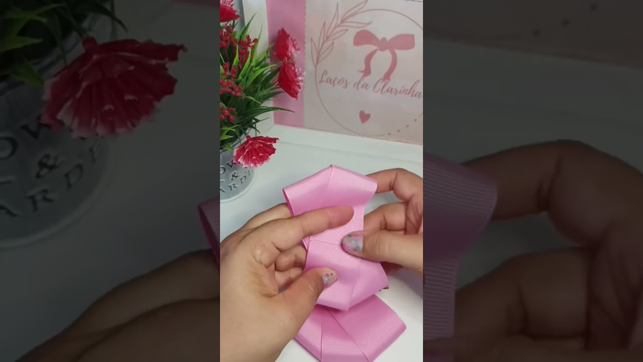 Como montar o la&ccedil;o estrela f&aacute;cil #fa&ccedil;avoc&ecirc;mesmo #lacosdefita #la&ccedil;os #tiara #artesanato