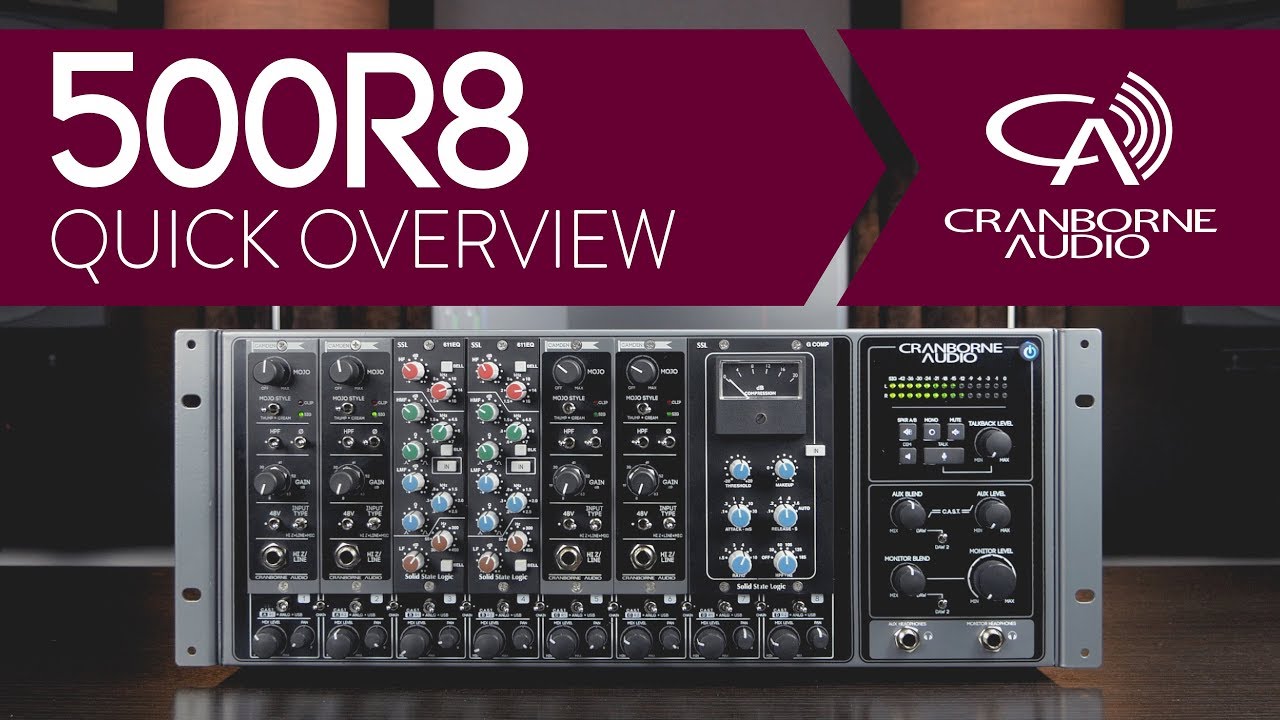 Cranborne Audio 500R8 | 500 Series Rack / Lunchbox and USB Audio Interface | Quick Overview