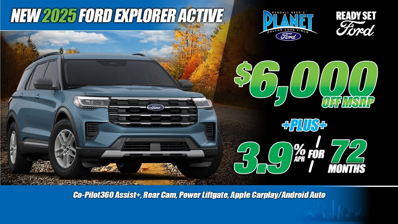 Новый Ford Explorer Active 2025 года | Скидка 6000 долларов от рекомендованной розничной цены + п...