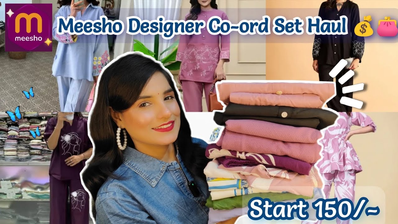 *Huge* Meesho Designer Co-ord Set Haul Starts 150/-💰✨ | Honest Review 😇| Surbhi Agrawal 💕