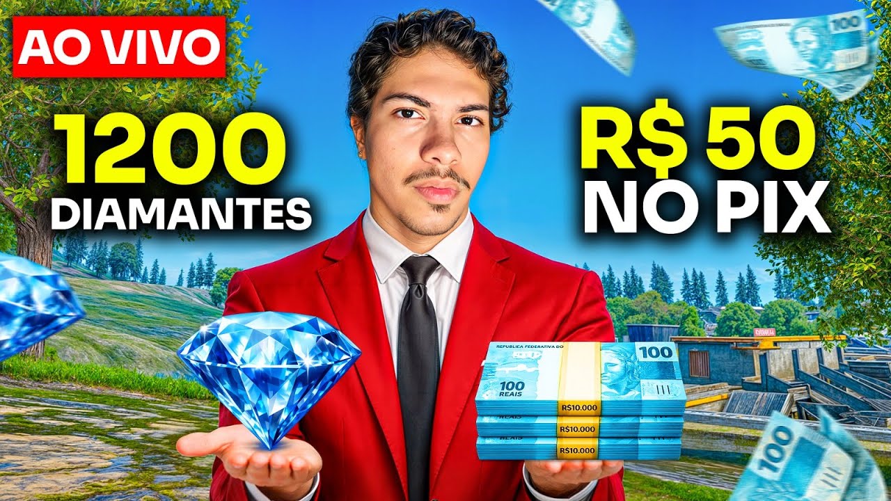 💎 SALA PREMIADA VALENDO PIX OU DIAMANTE 💎 FREE FIRE X JUJUTSU KAIZEN AO VIVO💎 TORNEIO 3X3💎 50 NO PIX