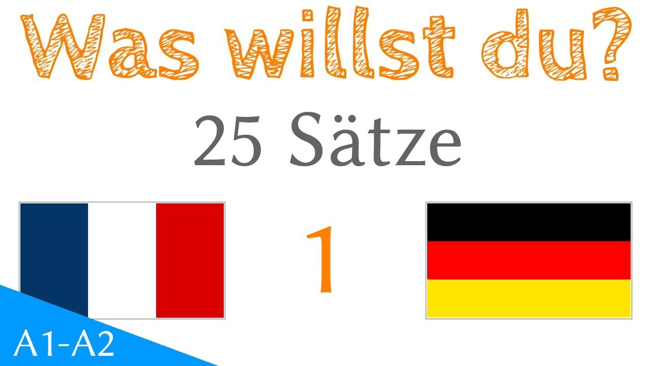 Was willst du? - 25 Sätze - Französisch - Deutsch (25-1)