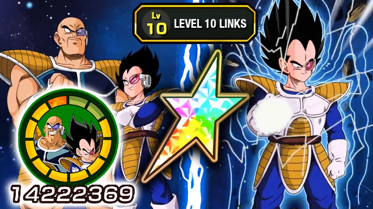 100% TEQ NAPPA & VEGETA LEVEL 10 LINKS SHOWCASE! Dragon Ball Z Dokkan Battle