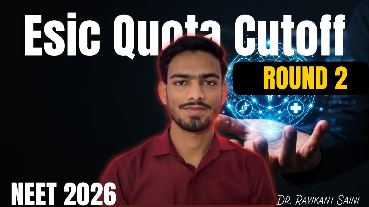 Esic quota cutoff Round 2 | Neet 2026 | #esic 
