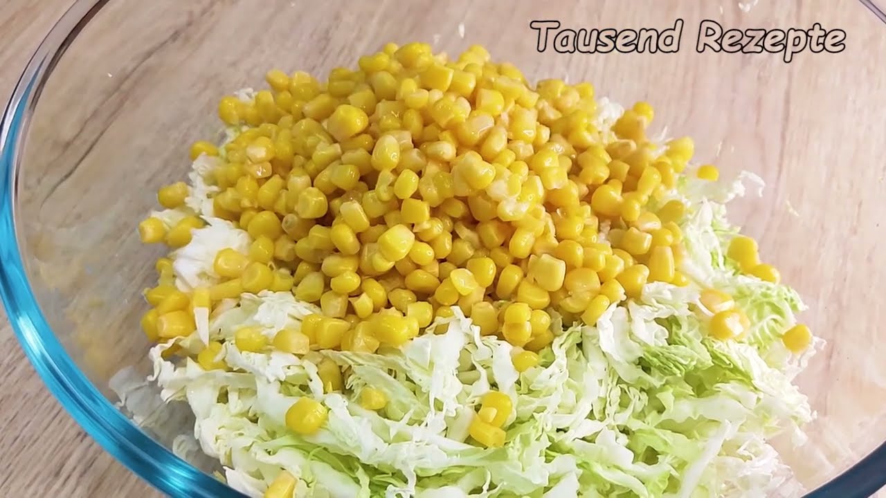 Der beste Chinakohlsalat, den ich je gegessen habe! Frisches Rezept!