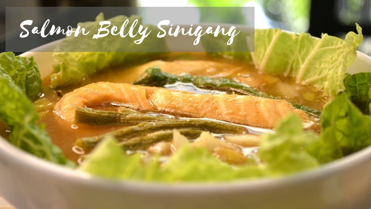 Mouth Watering Salmon Belly Sinigang | Filipino Recipe | PINOY KITCHEN TV