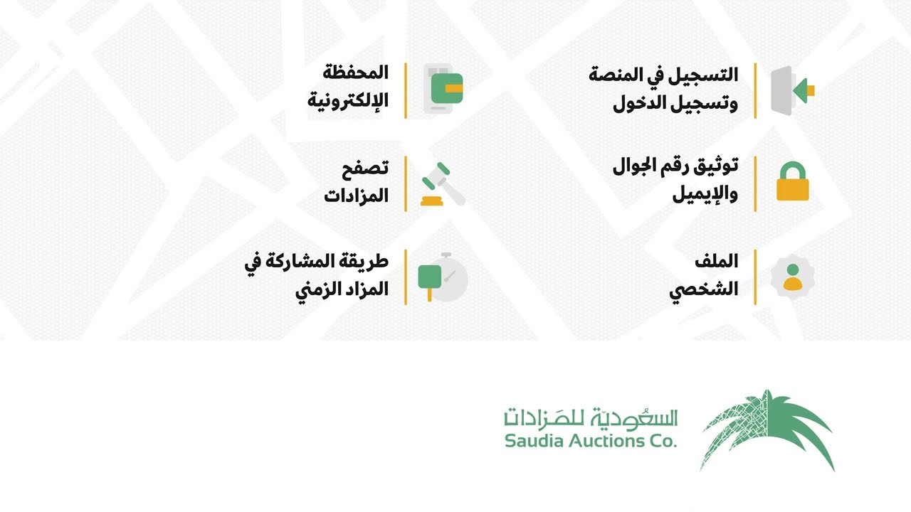الشروحات الأولى لمنصة السعودية للمزادات