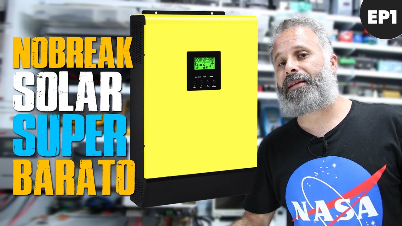 Tenha Nobreak Super BARATO com Inversor Solar Híbrido OffGrid | Como Configurar Inversor Híbrido #01