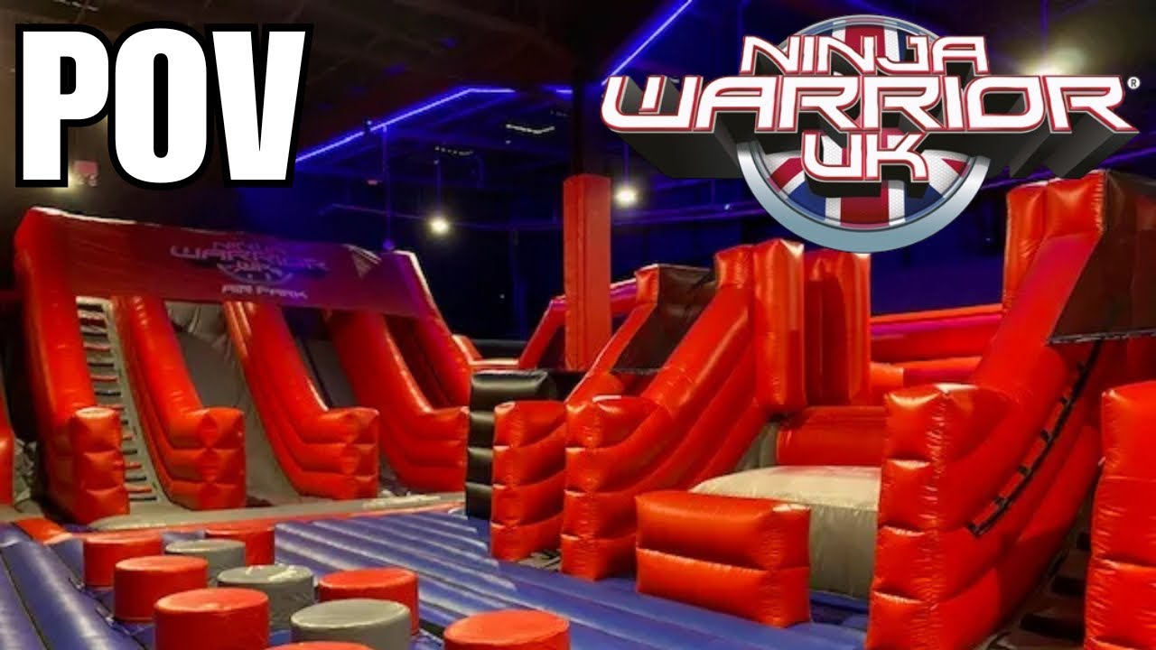 Ninja Warrior Adventure Park Giant Inflatable Obstacle Course - POV Walkthrough
