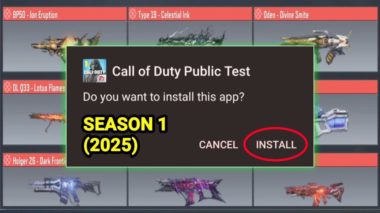 NEW UPDATE FOR TEST SERVER FOR SEASON 1 IN COD MOBILE (2025)