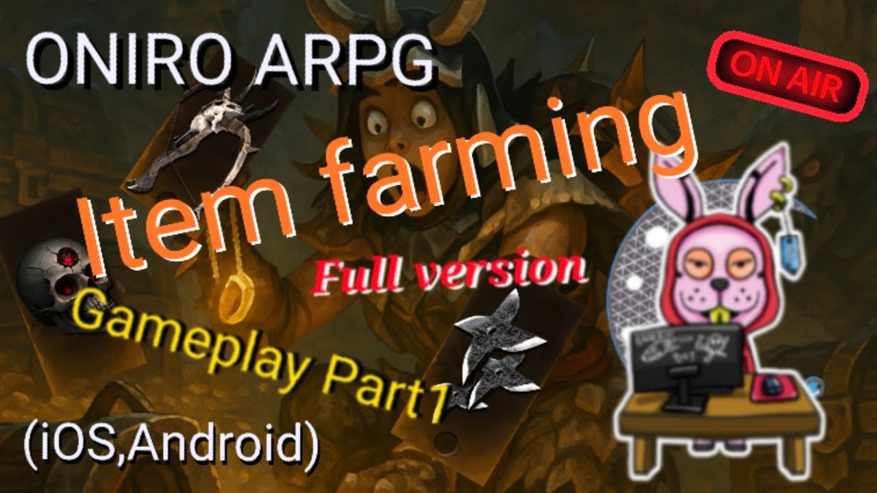 Oniro arpg # Item farming Part 1