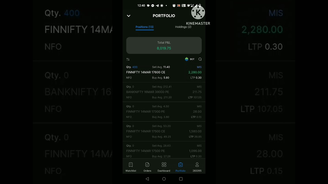 8 k profit live trading // option treding Malayalam