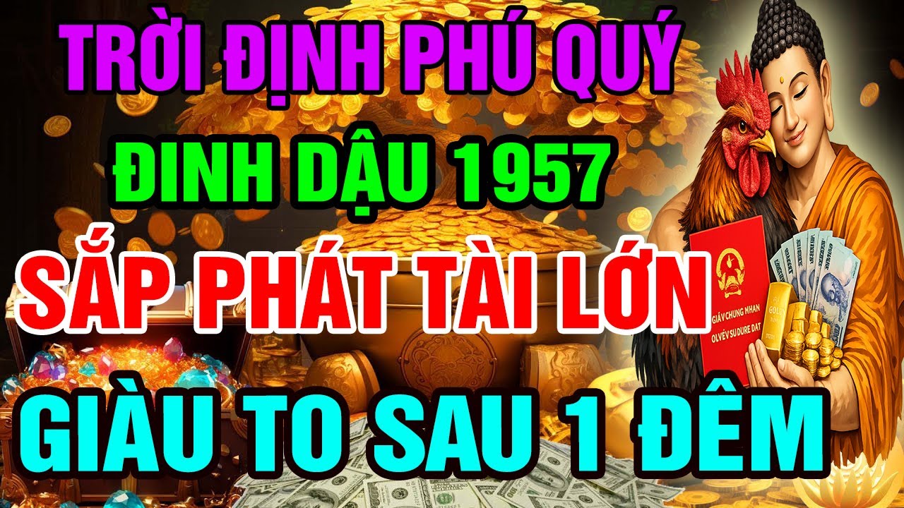 Trời Định Phú Quý,  Đinh Dậu 1957 Có Căn Lành Phước Lớn, Hưởng Lộc Tổ Tiên Nếu Có 10 Dấu Hiệu Này