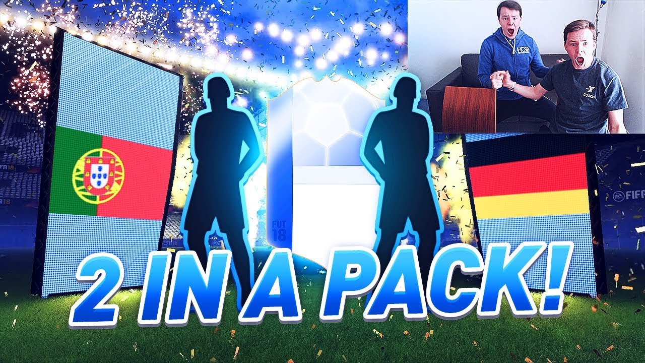 2 TOTGS IN A PACK!! 🔵🎉- INSANE TEAM OF THE GROUP STAGE FUT CHAMPIONS REWARDS! FIFA 18 PACK OPENING