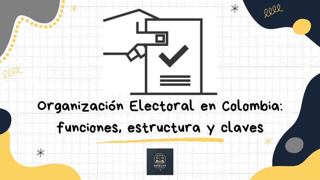 📌 ¿Cómo funciona la Organización Electoral en Colombia?