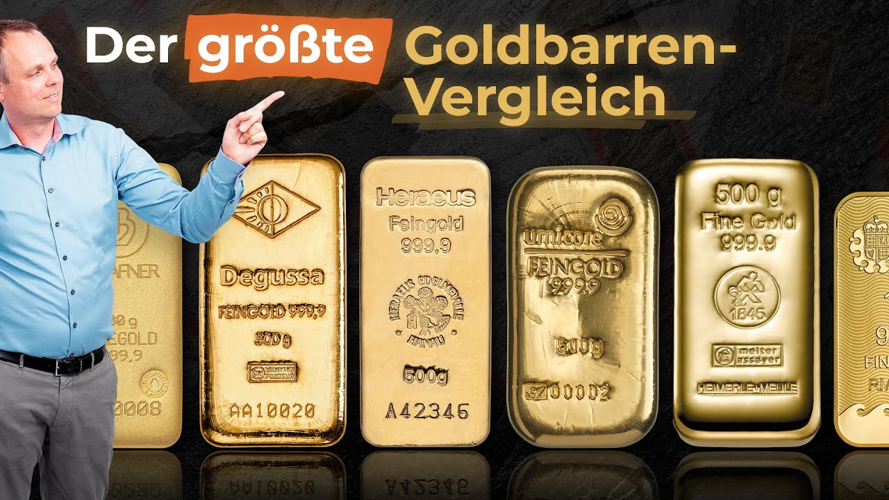 Der bisher 🥇 größte Goldbarren-Vergleich 🥇 bei Youtube!