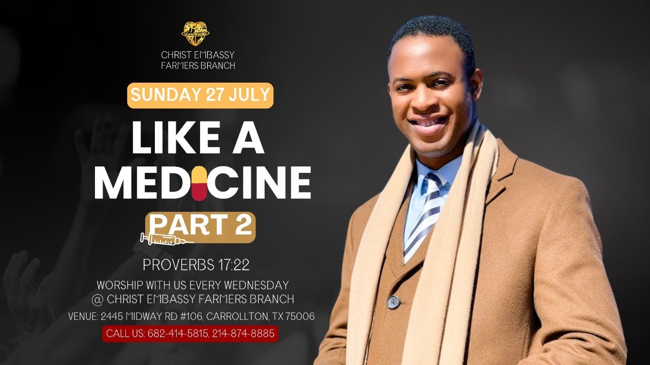 LIKE A MEDICINE PART 2 WITH PASTOR MJ | JULY 23RD, 2025
