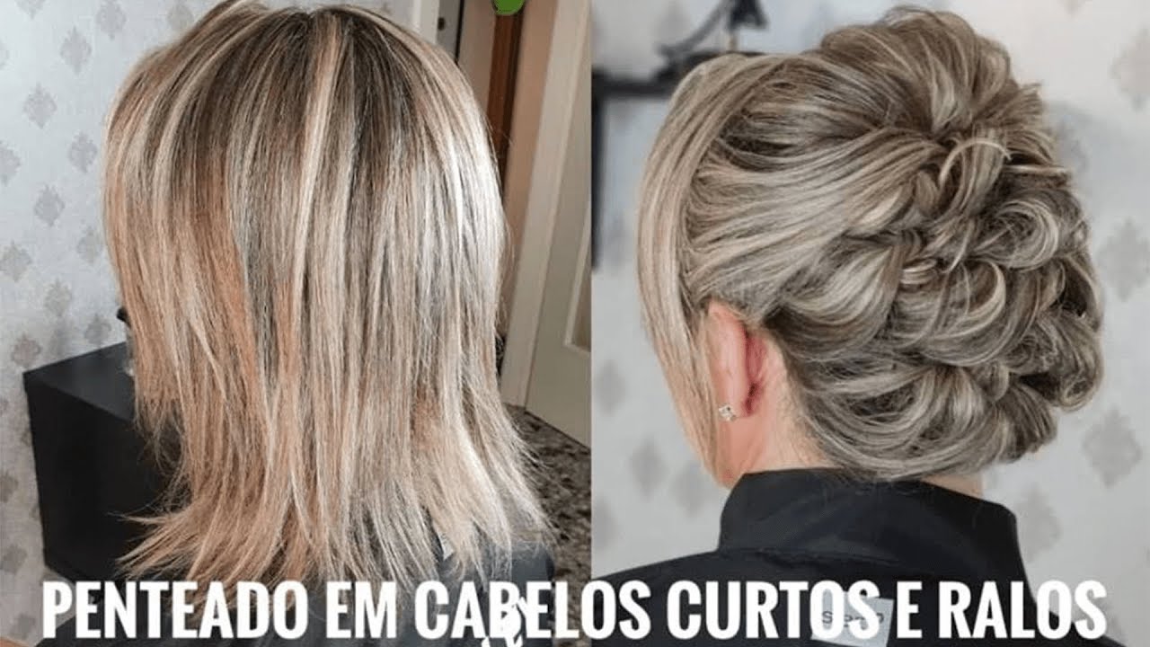 COMO FAZER PENTEADO EM  CABELOS CURTOS E RALOS. FÁCIL E RÁPIDO.