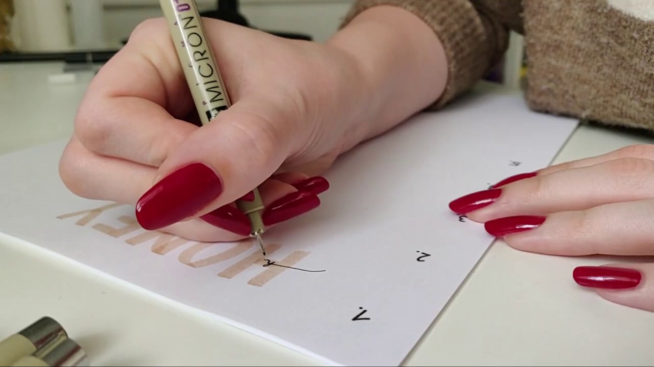 Handlettering Schriftarten f&uuml;r Anf&auml;nger
