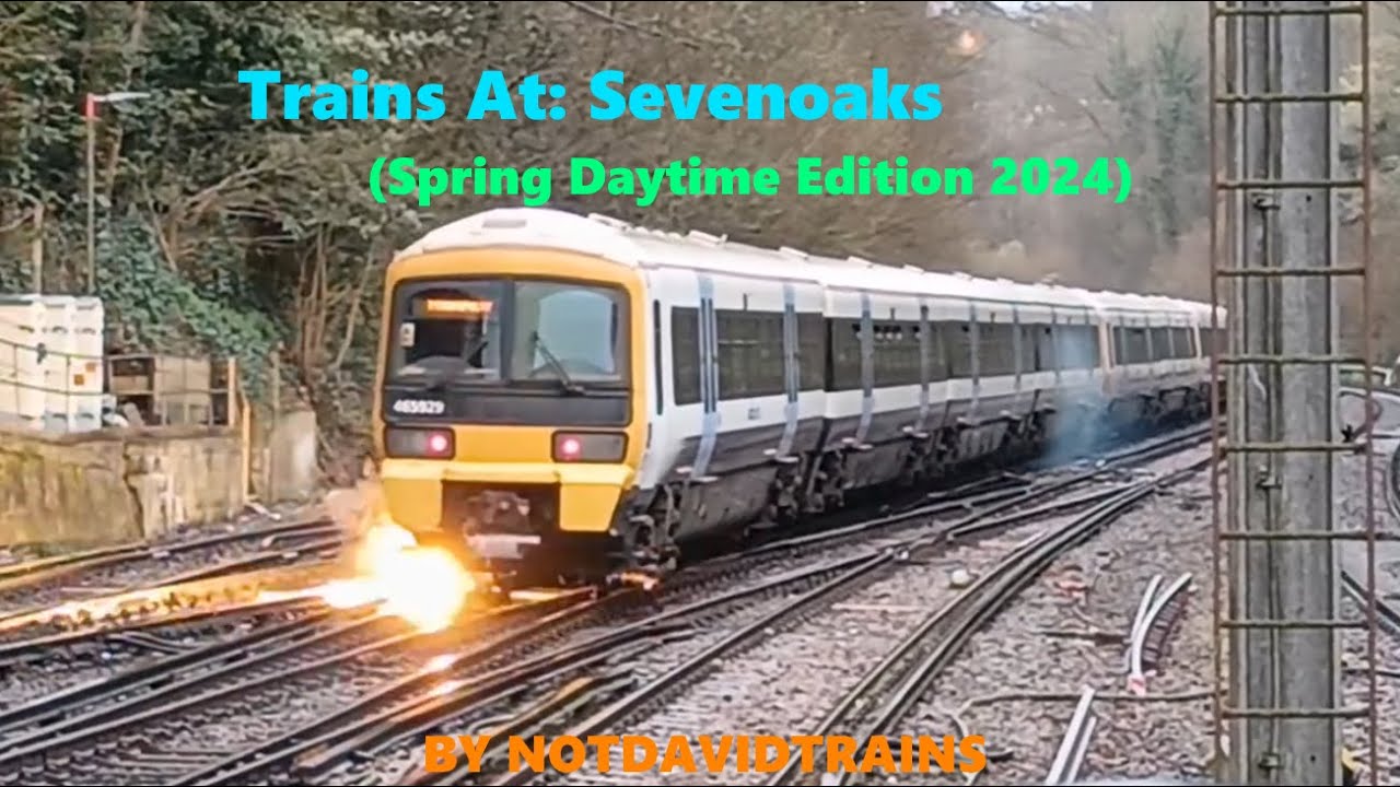 Trains At: Sevenoaks (Spring Daytime Edition 2024) | 3x Hastings Expresses, Huge Sparks & MORE! | 4K