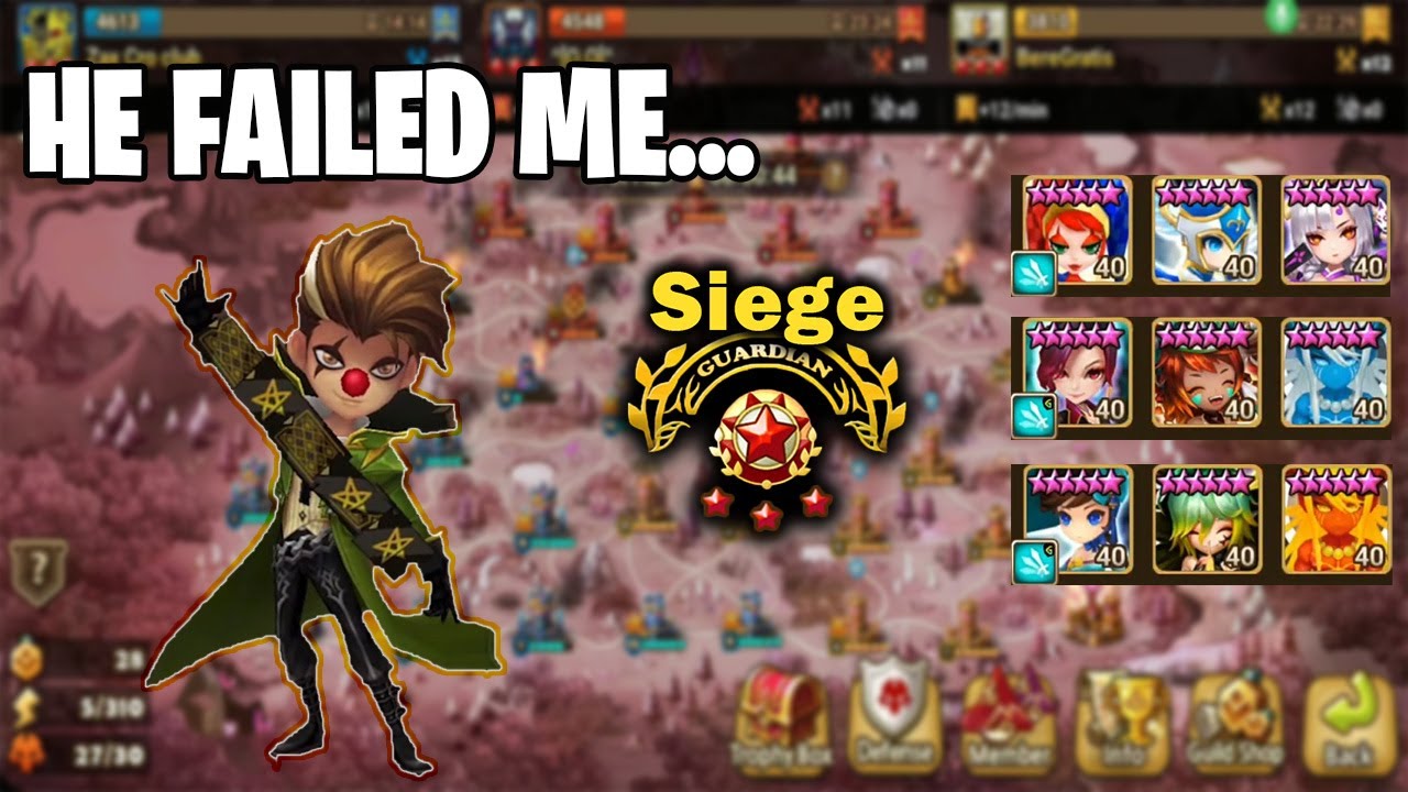 LAST SIEGE ! / G3 SIEGE - ZCC v ^(0.0)^ v BereGratis (Summoners War)