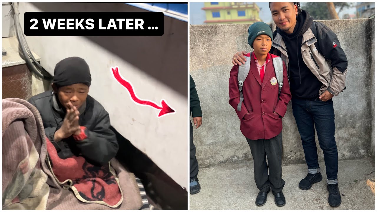 Shocking Transformation Of Young Homeless Boy 😭