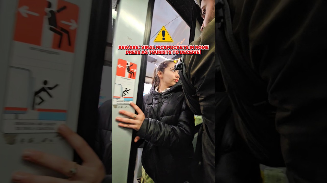 🔴 BEWARE: Viral Pickpockets in Rome Italy dress as tourists to deceive! #Viral #Pickpocket #Tips
