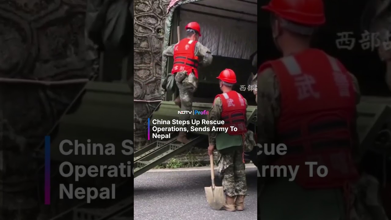 Watch: Chinese Military Joins Emergency Rescue Operations In Nepal | #shorts