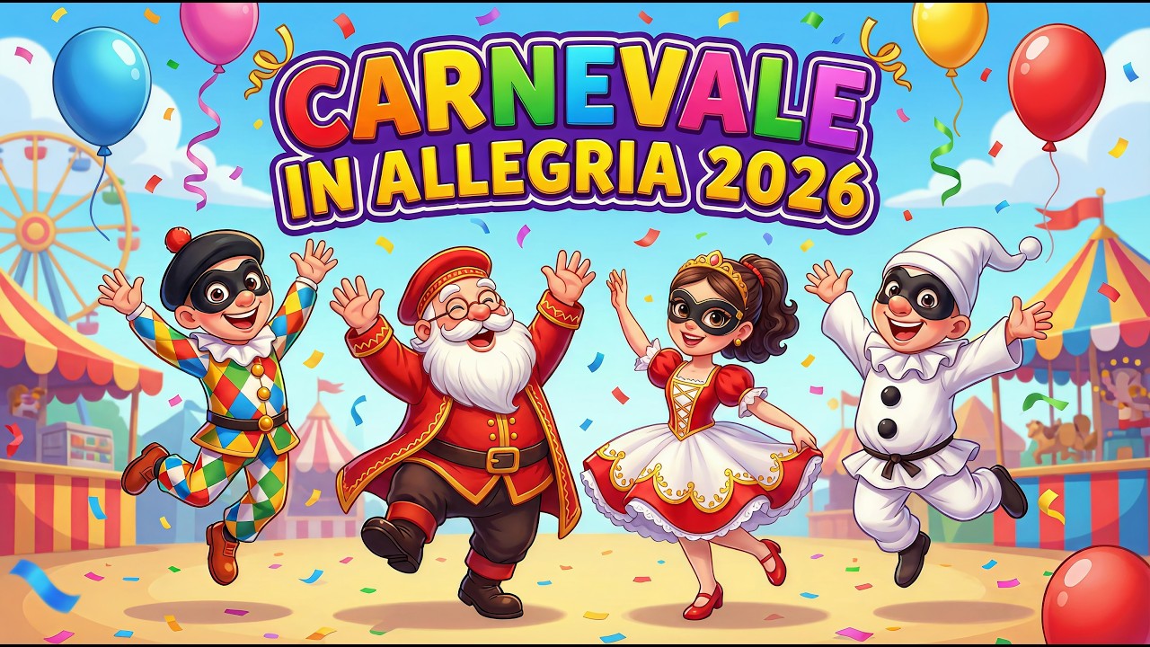Carnevale in allegria 2026 canzone per bambini
