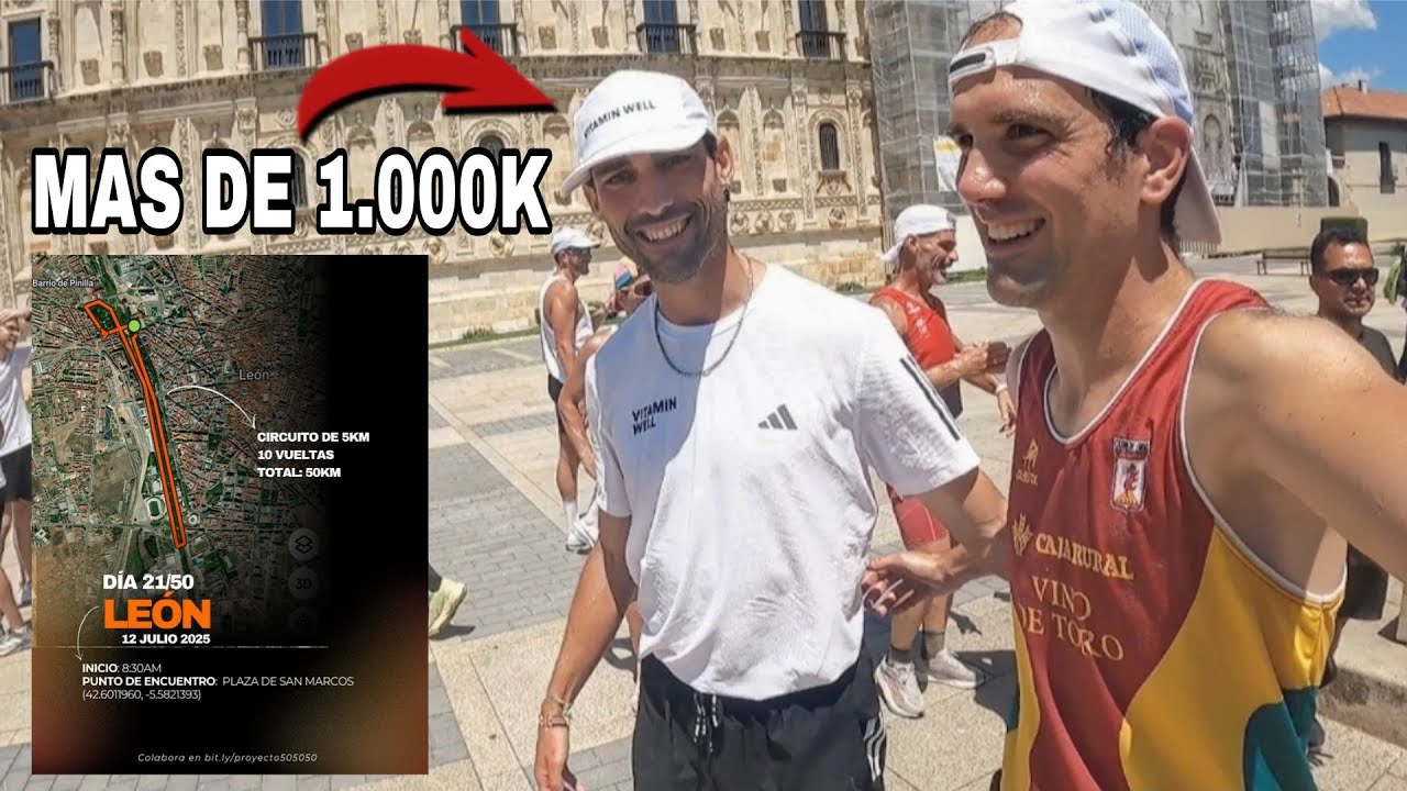 PROYECTO 50-50-50 DE PITUFOLLOW (LEÓN) | CORRO 50K JUNTO AL INFLUENCER EN LA JORNADA 21 DEL RETO