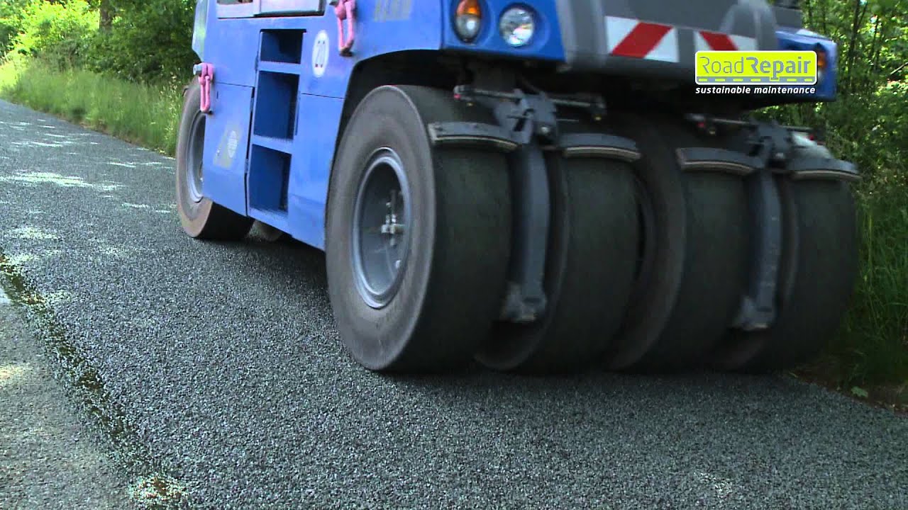 RoadRepair Oppervlaktebehandeling en slijtlaag aanbrengen