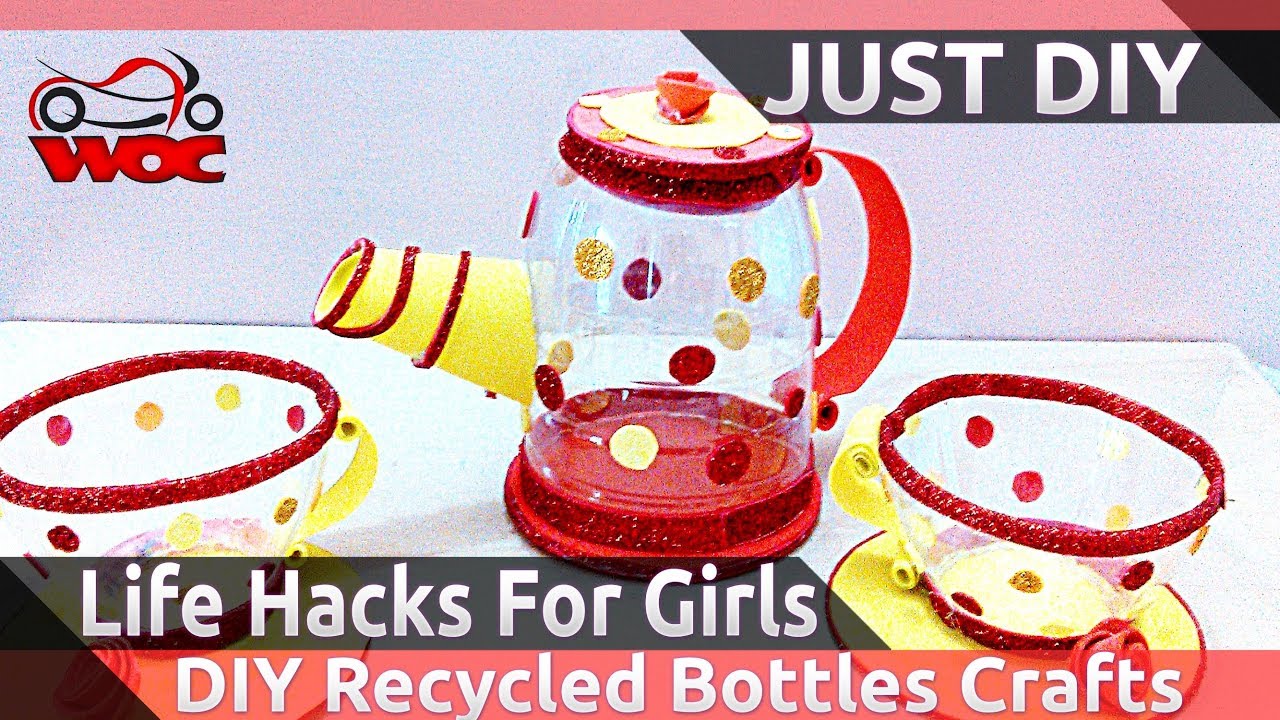 Life Hacks For Girls - How to Make a Teapot Set with Plastic Bottles - DIY Projects for Kids