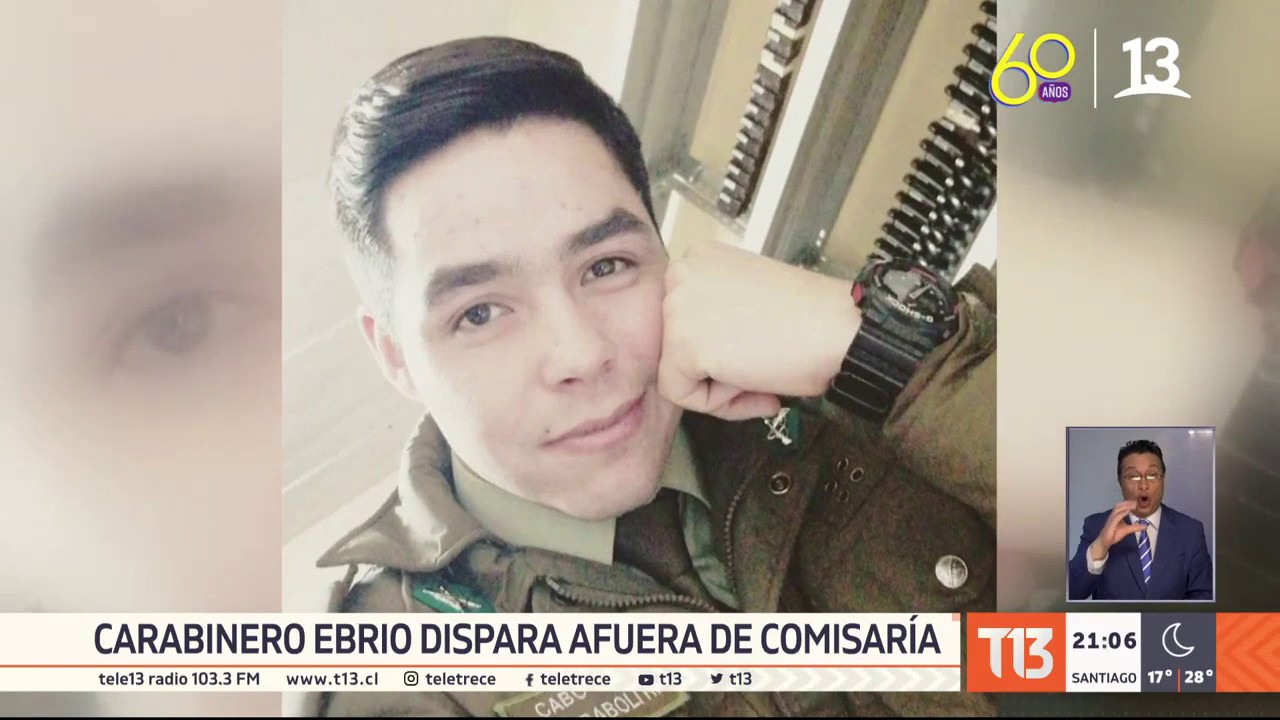 De baja carabinero que disparó ebrio fuera de Comisaría: revelan causas de comportamiento